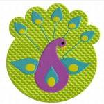 Peacock Machine Embroidery..