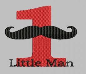 1 Little Man Machine Embroidery pattern