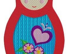 Babushka Doll Machine Embroidery pattern