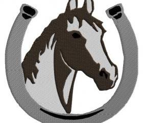 Horse and Horseshoe Machine Embroidery pattern