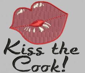 Kiss the Cook Machine Embroidery pattern