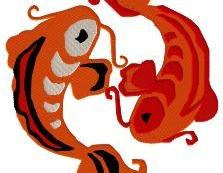 Koi Machine Embroidery Pattern