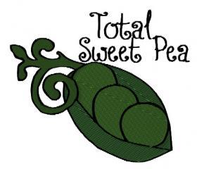 Total Sweet Pea Machine Embroidery Pattern