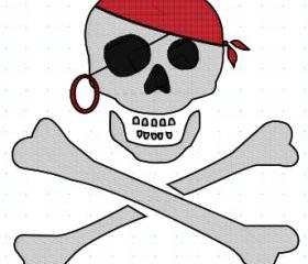 Pirate Machine Embroidery pattern