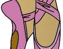 Ballet Dance Machine Embroidery Pattern