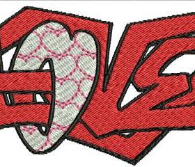 Love Machine Embroidery Pattern