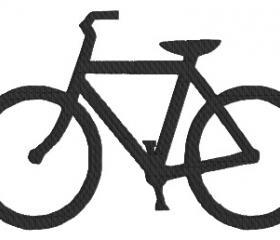 Bicycle Machine Embroidery Pattern